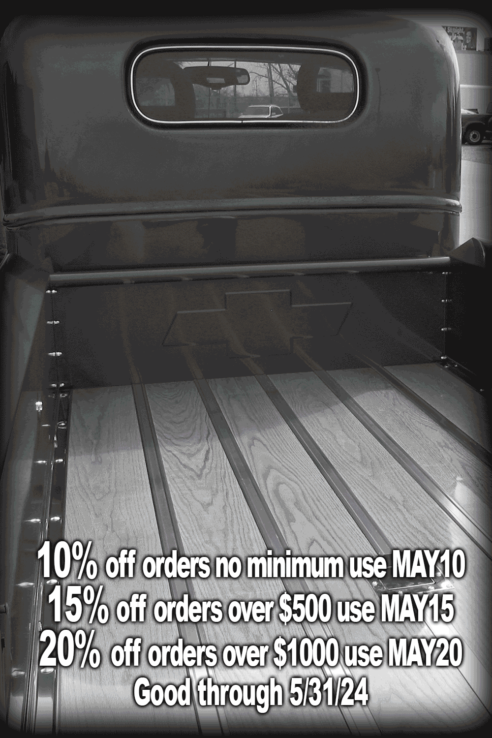 Get 10%, 15% and even 20% off on USA Made parts through 5/31/24