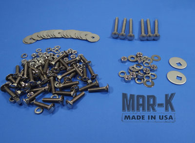 111703 - Bolt Kits Polished Stainless for Angles, Bed Strips with Hidden Fasteners and Wood with Hidden Mounting Holes