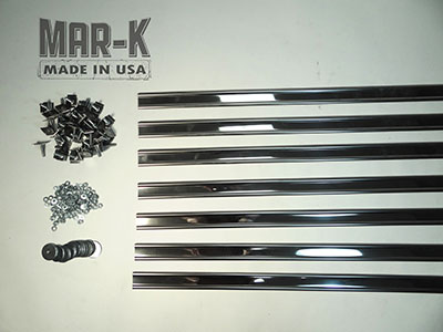 100195HB-K7 - Bed Strips Unpolished Stainless with Hidden Fasteners