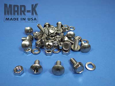 100623 - Front Bed Panel Hardware Unpolished Stainless