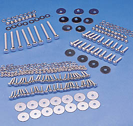 101207 - Bolt Kits Polished Stainless for Angle Covers, Standard Bed Strips and Bed Wood with Standard Mounting Holes