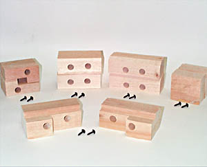 102658 - Bed Mounting Blocks and Pads #4 Cross Sill Blocks