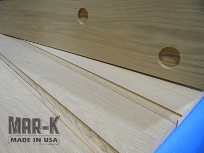 110220HM - Bed Wood Oak with Hidden Mounting Holes
