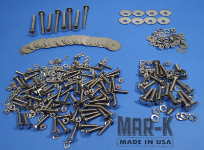 110321 - Bolt Kits Polished Stainless for Standard Sides, Bed Strips and Bed Wood with Standard Mounting Holes