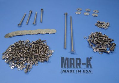 110348 - Bolt Kits Polished Stainless for Standard Angles, Bed Strips and Bed Wood with Standard Mounting Holes