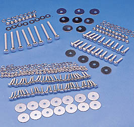 111568 - Bolt Kits Unpolished Stainless for Angle Covers, Bed Strips with Hidden Fasteners and Bed Wood with Standard Mounting Holes