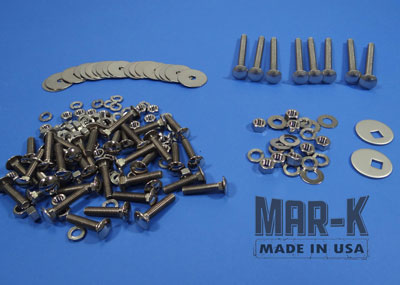 111738 - Bolt Kits Polished Stainless for Angles, Bed Strips with Hidden Fasteners and Wood with Hidden Mounting Holes