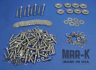 120424 - Bolt Kits Steel for Sides, 6 Standard Bed Strips and Bed Wood with Standard Mounting Holes