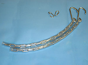 130501 - Tailgate Chains Polished Stainless Steel with Clear Cover