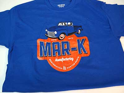 T-BUX01 - Apparel MAR-K Blue T-Shirt w/ Logo