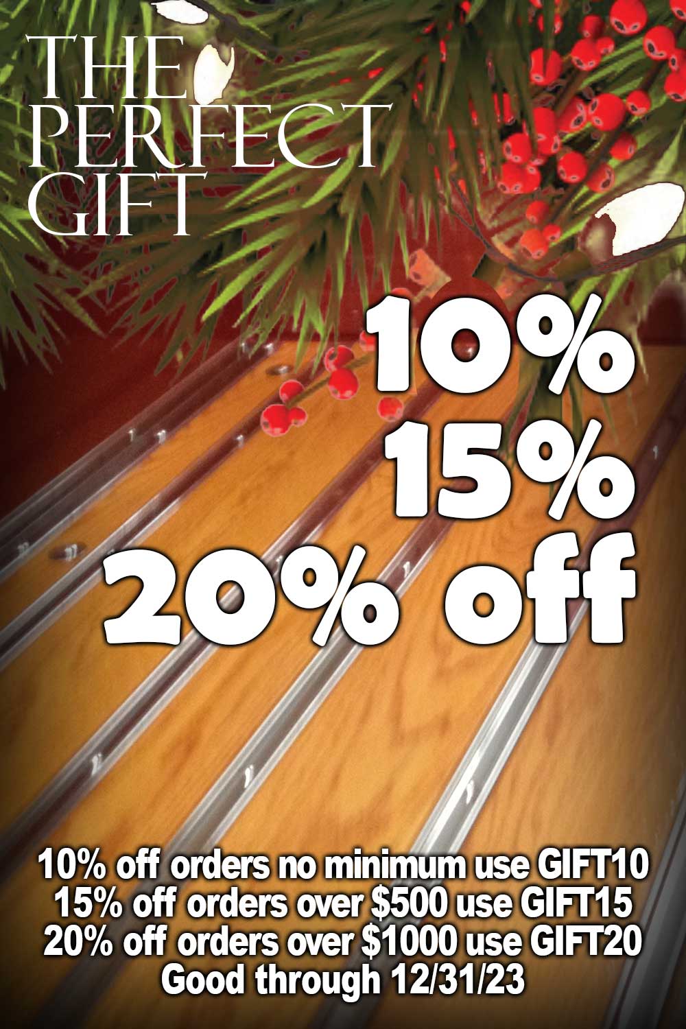 Up to 20% off! Good until 12/31/23